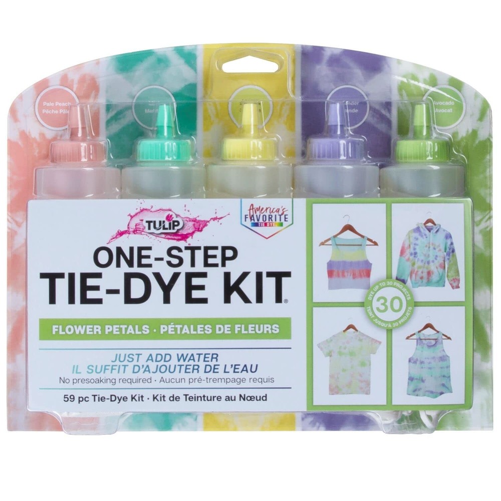 5 Color Tie Dye Flower Petals