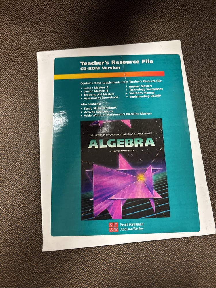 Algebra: Integrated Mathematics CD Rom Teacher's Resource File