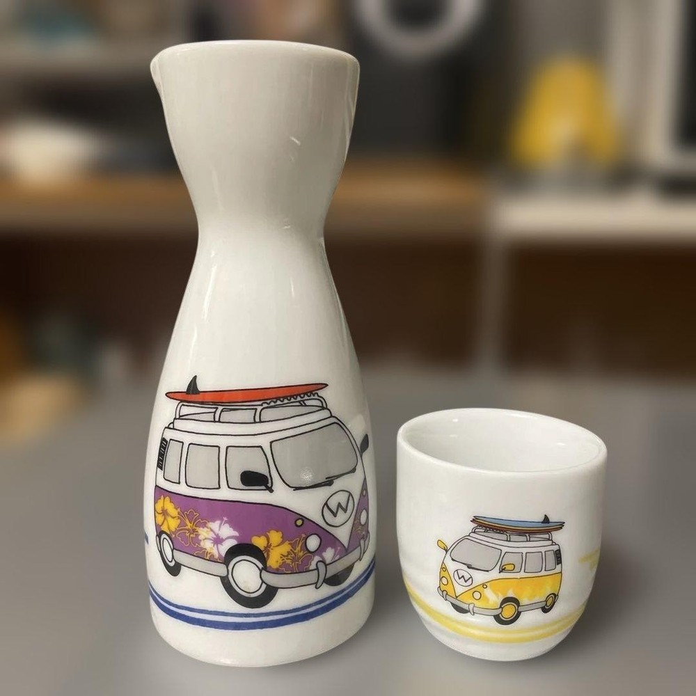 Tokkuri choko spout Volkswagen bus pattern