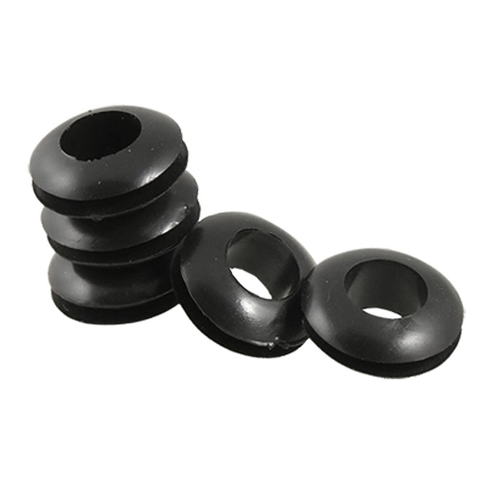 Wire Protective Black Double Sided Rubber 8mm Grommets