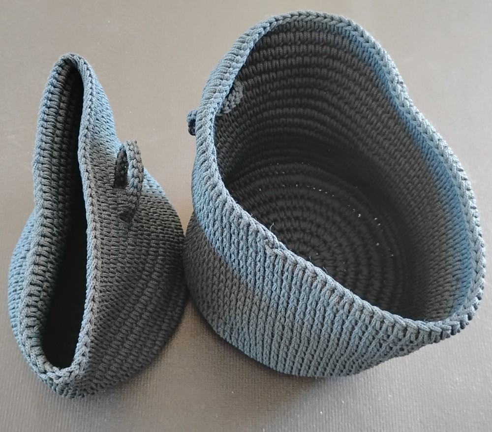 knitted baskets