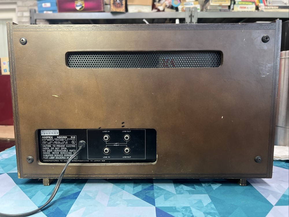 Vintage Ampex Micro 52 Stereo Cassette Deck / Needs Belts