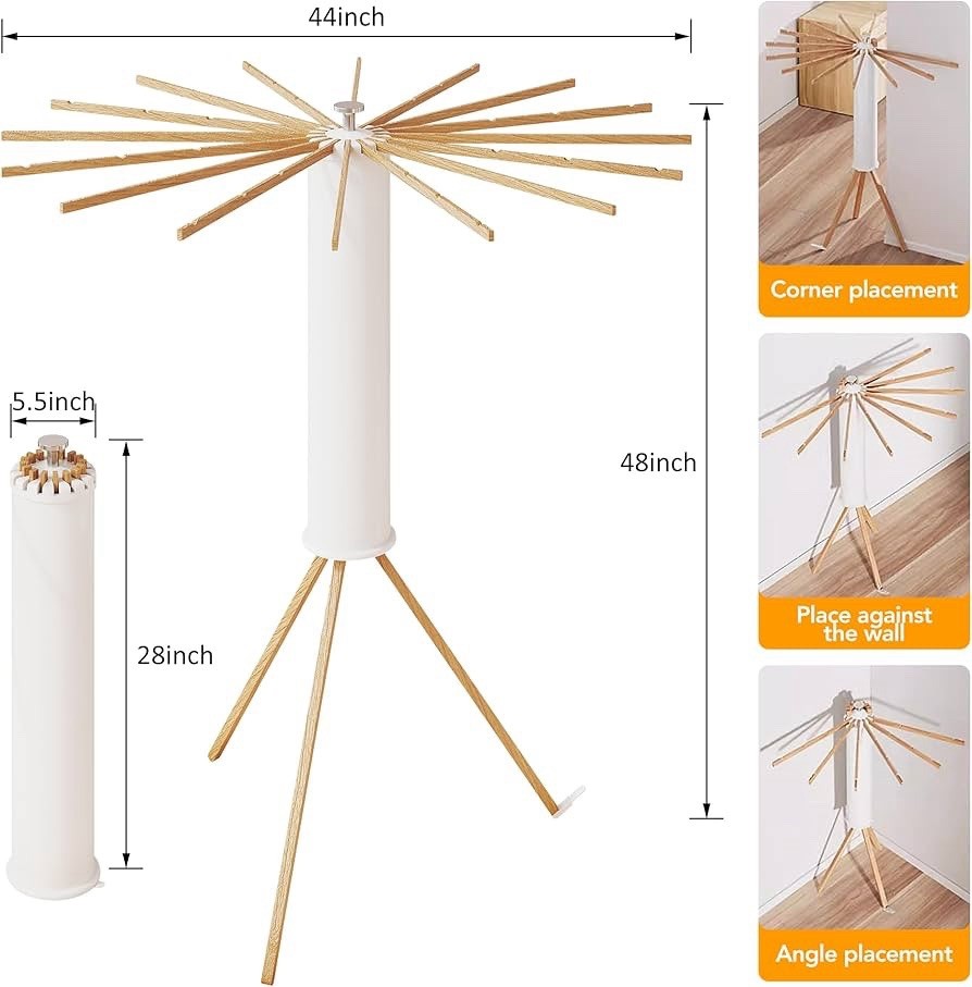 Clothes Drying Rack Tripod,Drying Rack Clothing,Laundry Drying Rack,Floor Sta...