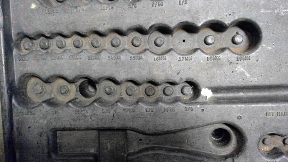 Plastic Ratchet Socket Set Organizer Metric/Standard Socket Holder