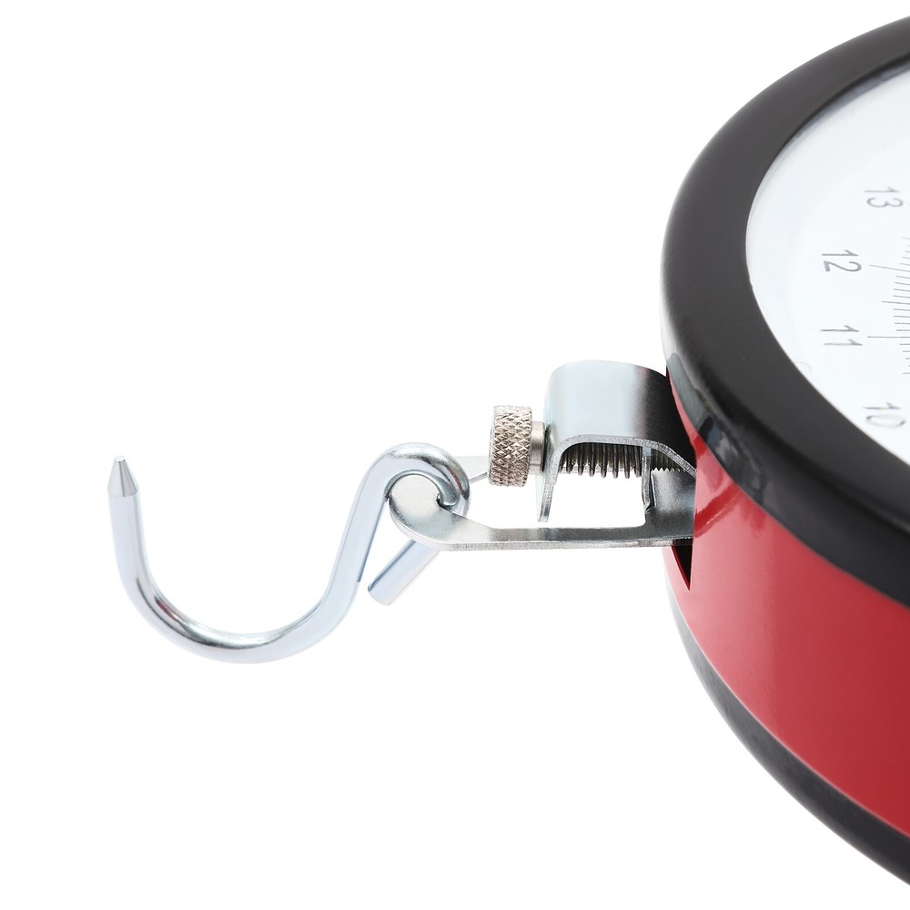 22LBS Double-Sided Dial Mechanical Hanging Scale with Scoop/Chain for Kitchen