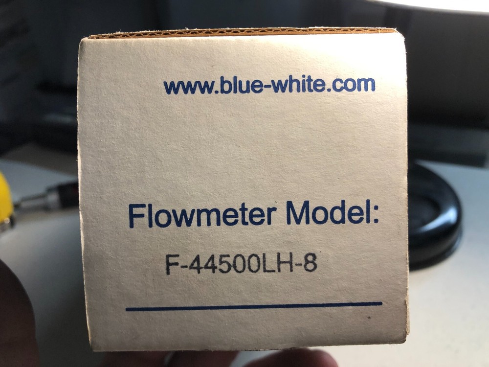 Blue-White Flowmeter model F-44500LH-8