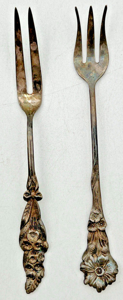 REED & BARTON HARLEQUIN JELLY SERVER, LADLE, LEMON FORK & OLIVE FORK SILVERPLATE