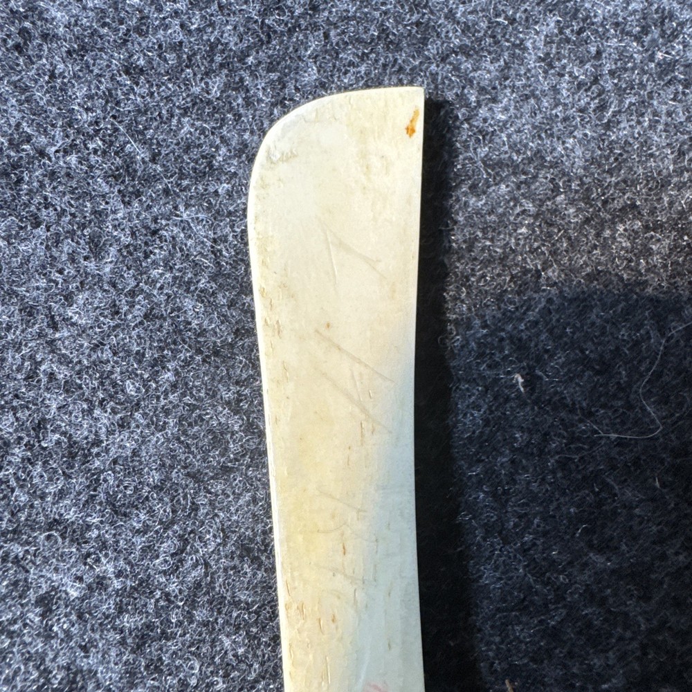 Old Japanese Bovine Bone Spatula Sewing Tool.