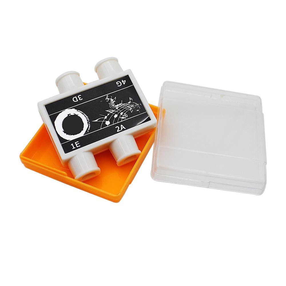 Plastic 4 Notes Diatonic Pitch Pipe Box for Violin Fiddle Parts E-A-D-G