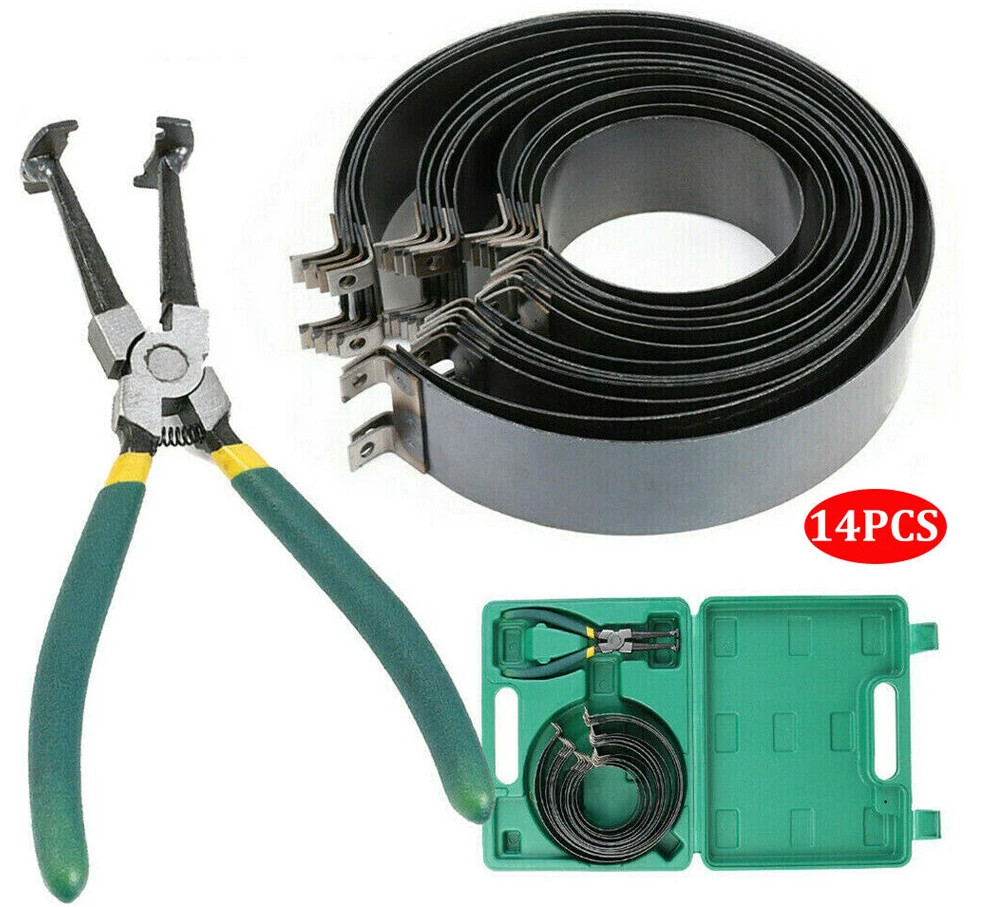 Auto Engine Piston Ring Compressor Installer 1 Pliers 14 Band Tool Kit Universal