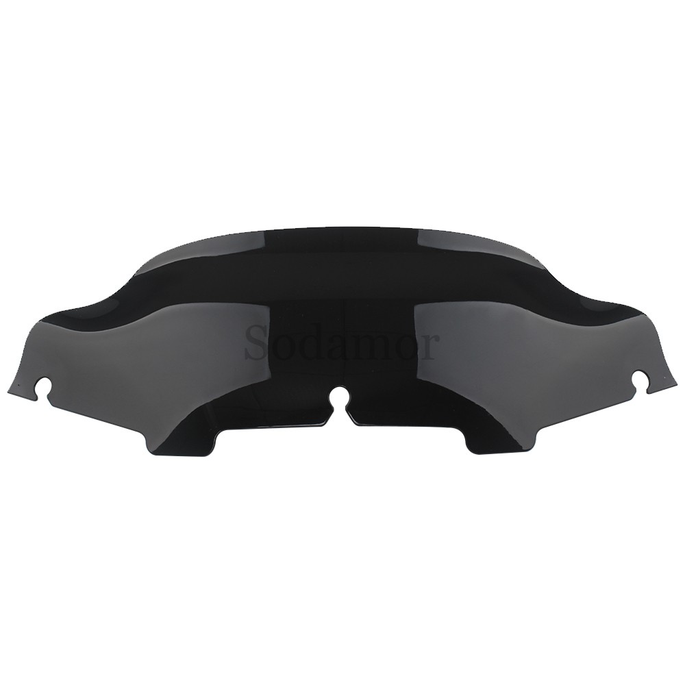 For Harley Touring Electra Glide 1993-2013 6" Wave Windshield Windscreen Black
