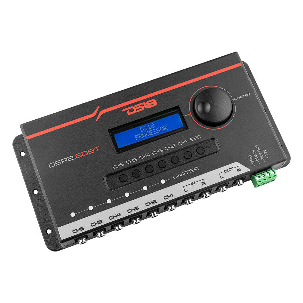 DS18 DSP2.6DBT 2-Channel In 6-Channel Out Digital Sound Processor Bluetooth LCD