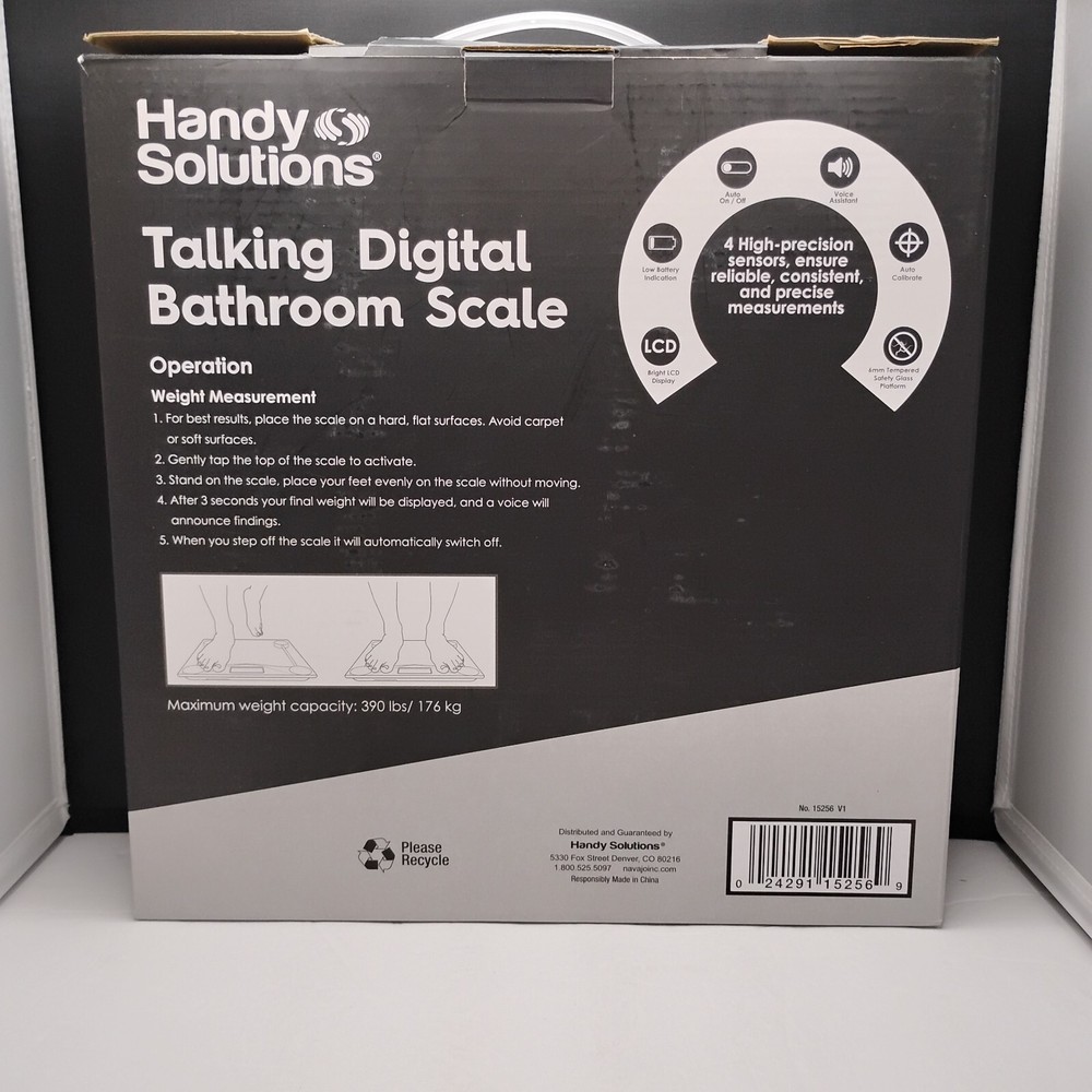 Handy Solutions Talking Digital Bathroom Scale