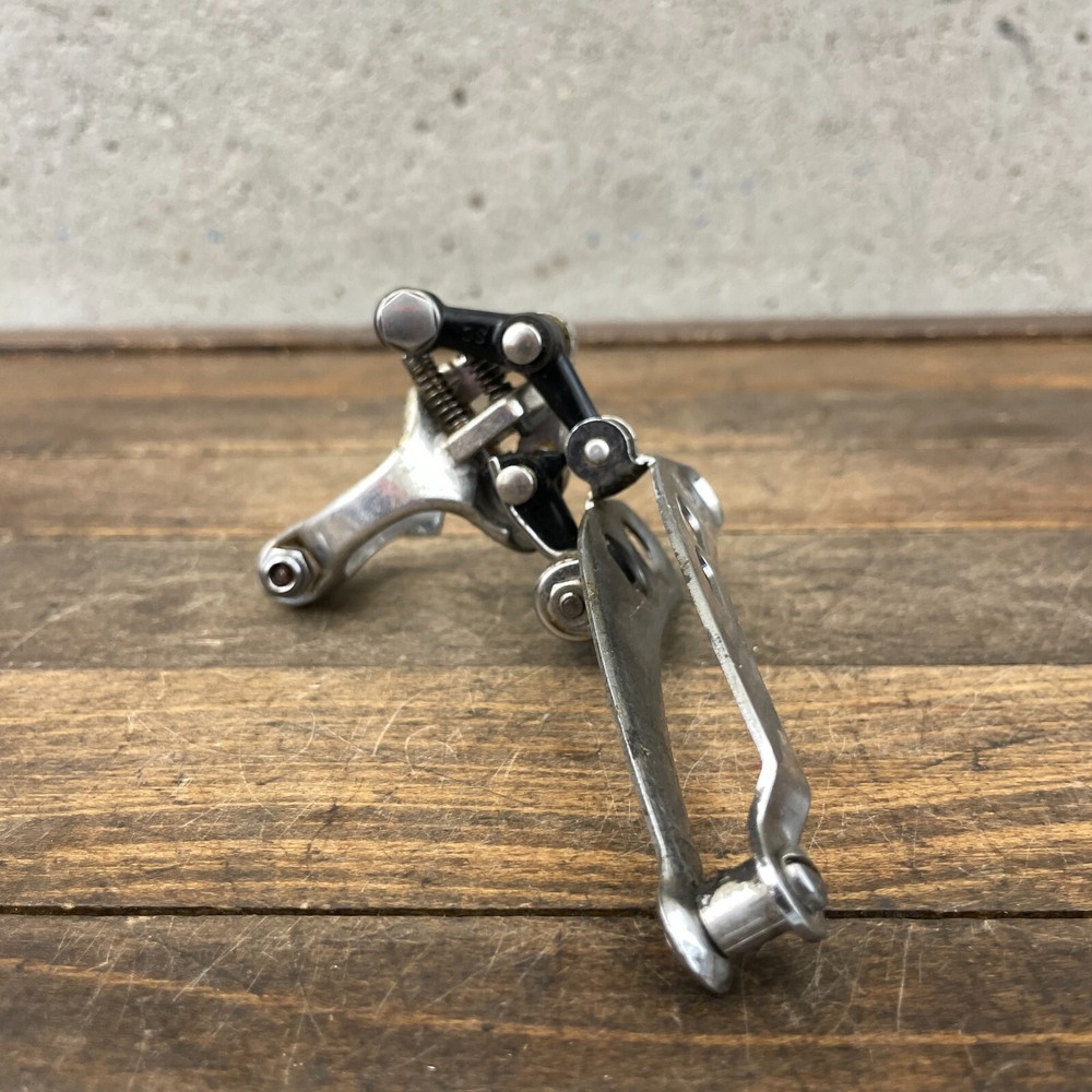 Vintage Campagnolo Super Record Front Derailleur 3 Hole Clamp Bottom Pull Wing