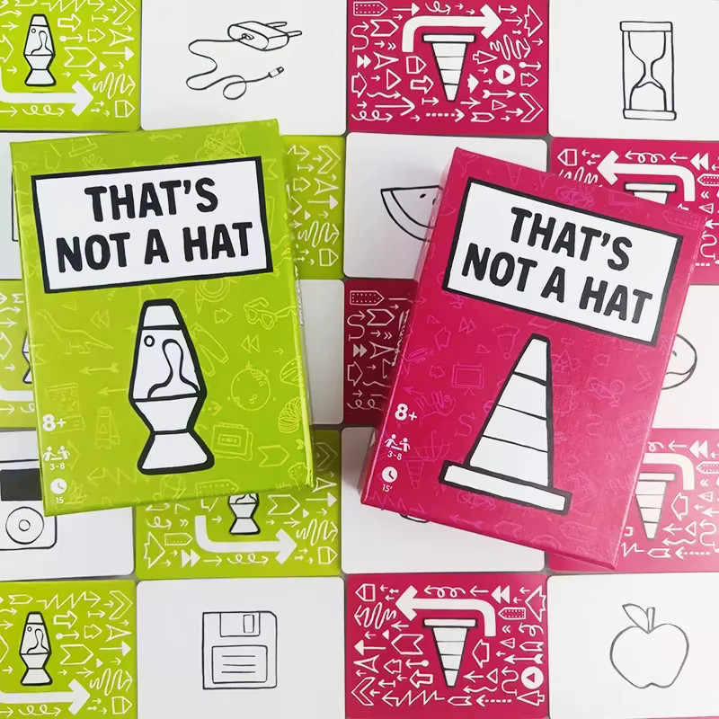 3x That's Not a Hat - Fun Bluffing & Memory Party Game for All Ages Components
