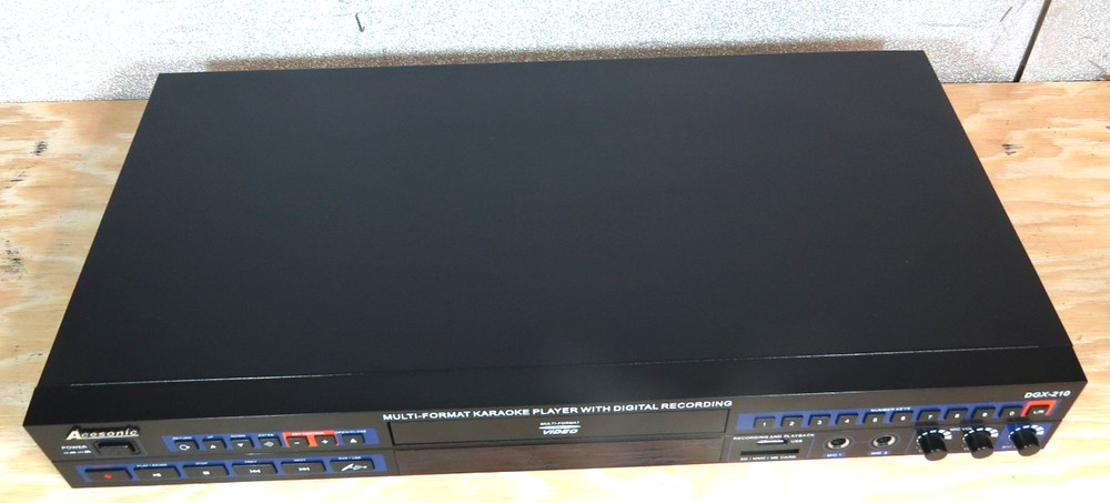 Acesonic DGX-210 Multi-Format Karaoke/DVD Player & Recorder W/ Remote Tested