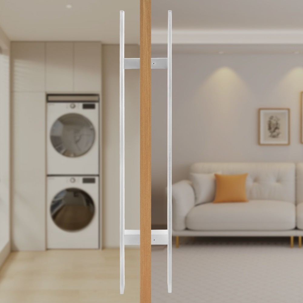 Stainless Steel Double Sided Push Pull Door Handle, H-shaped Door Pull Handle