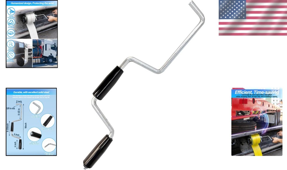 Lightweight Winch Strap Winder - User-Friendly Hand Roller for Efficient Use