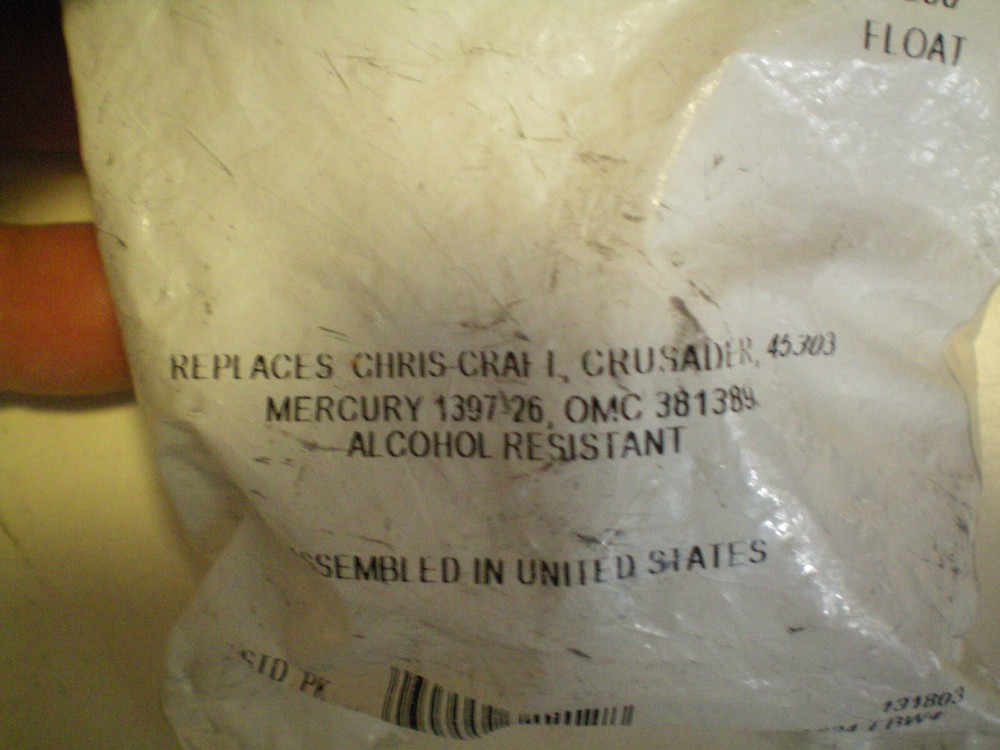 SIERRA #18-7200 FLOAT, FREE FREIGHT