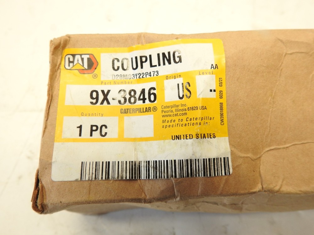 New Oem Cat 9X3846 Hydraulic Coupling
