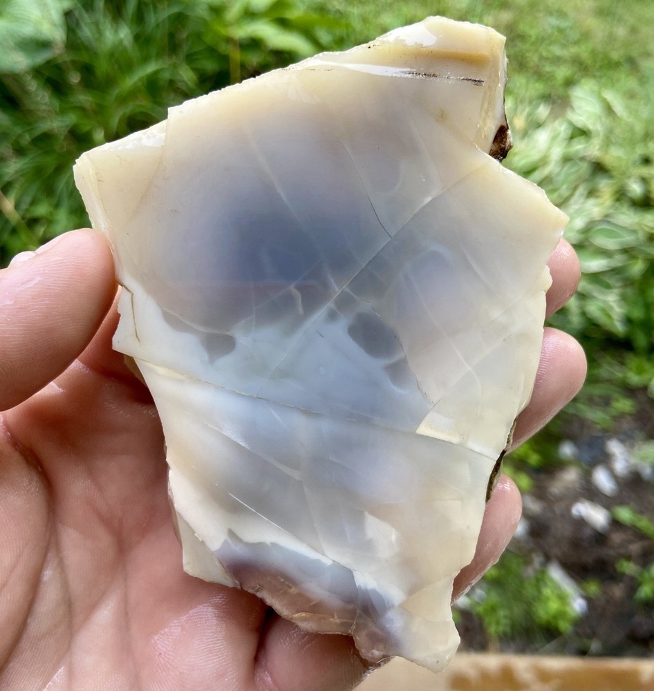 Milky Chalcedony Slab 5 Oz