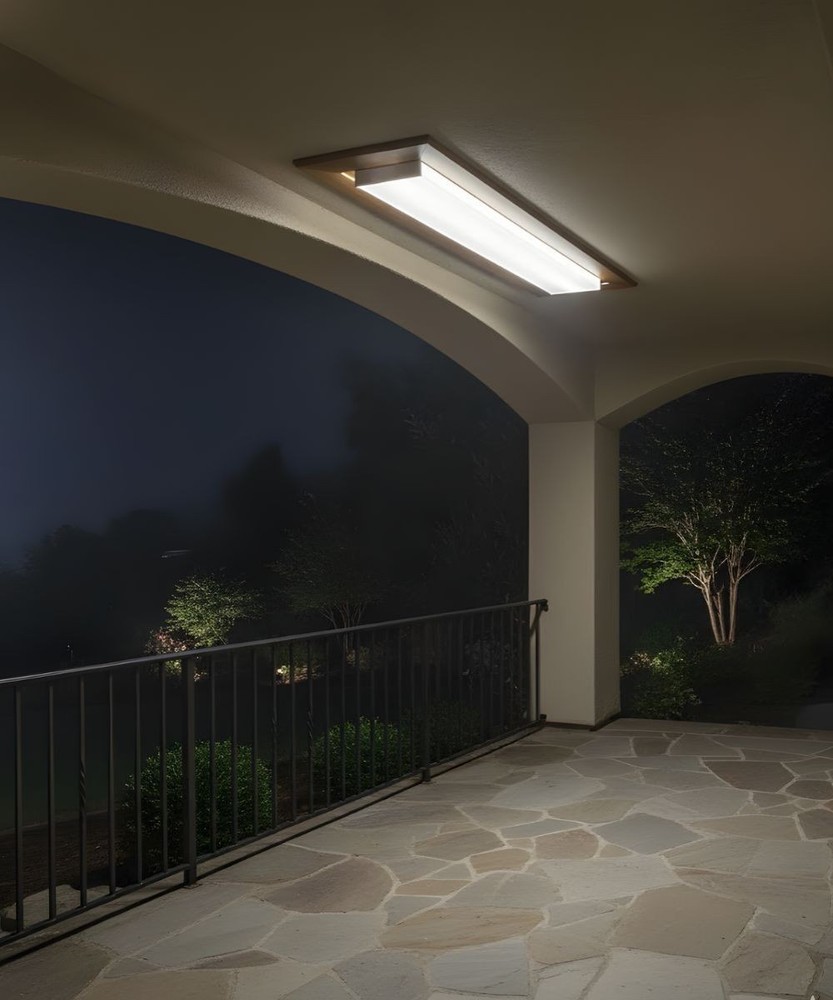 49"w Prismatic Wraparound 1-Light Integrated LED Lightstrip Ceiling Light