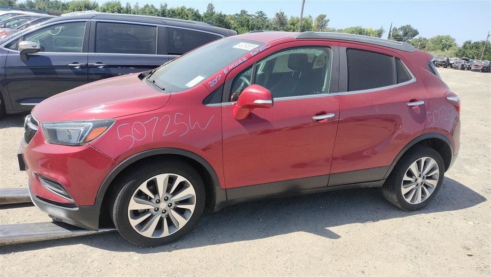 LEFT RED ROCKER PANEL MOULDING OEM 2014 BUICK ENCORE