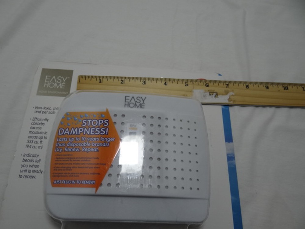 Easy Home Renewable Mini Dehumidifier, White