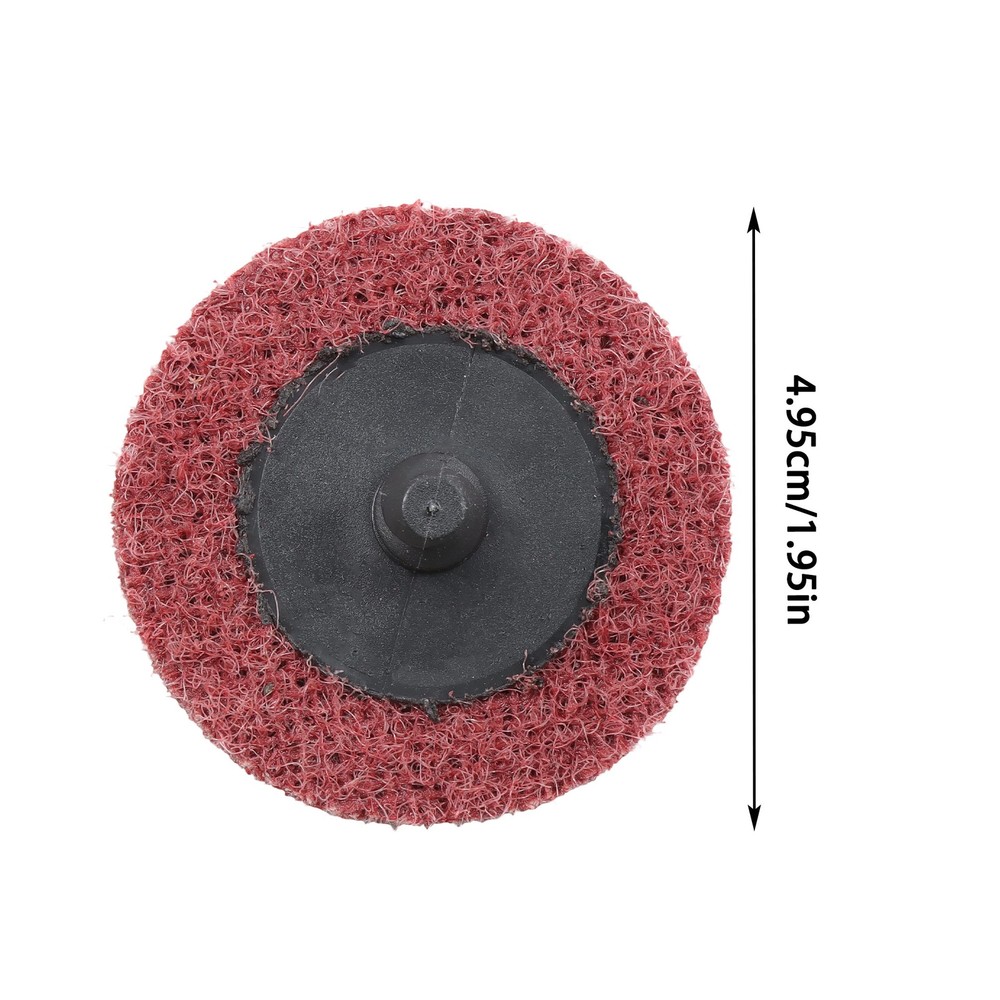 25 PCS 2 Inch Red Medium Nylon Quick Change Surface Conditioning Discs