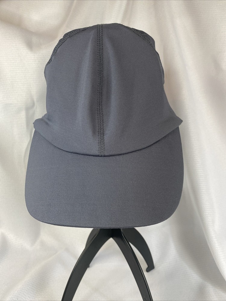 Performance Running Hat, Wicking, Gray, One Size Runners Hat
