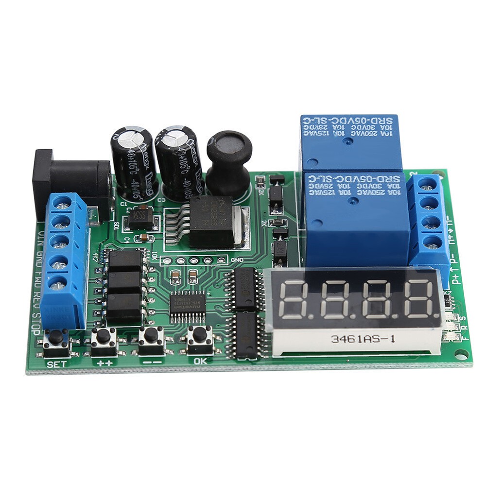 5V-24V Motors Forward / Reverse Controller Timing Delay Time Cycles Relay New