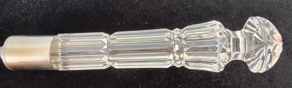 Waterford Cake & Pie Server w Crystal Handle & Serrated Stainless Blade