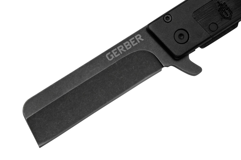 Authorized Gerber Quadrant Black Bamboo Folding knife Fine edge Folder
