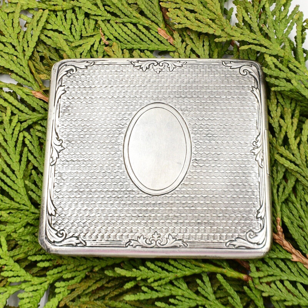 Sterling Silver 925 Mid Century Modern Heavy Cigarette Case/Wallet
