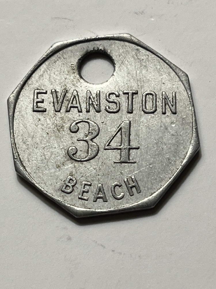 Scarce 1934 Evanston Beach Token