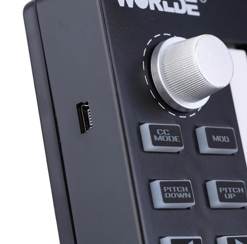 Worlde Easykey.25 Portable 25-Key Mini USB MIDI Keyboard Controller Programmable
