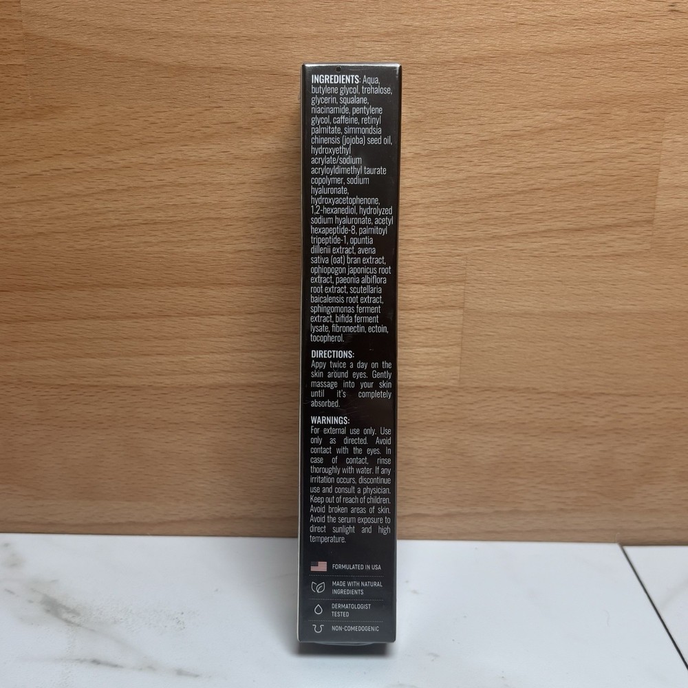 Raw Science Eye Roller Serum/Dark Circles Caffeine Retinol Peptide Complex-.74oz