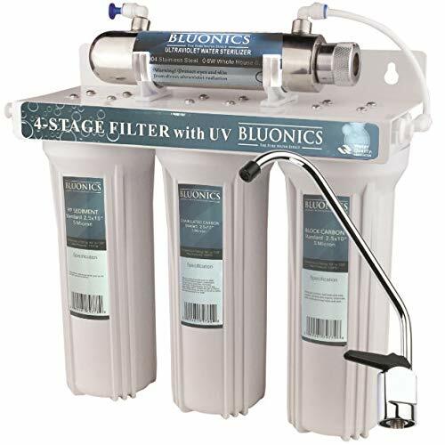 UV Drinking Water Filter System Ultraviolet Light Under Sink Purifier CTO Carbon