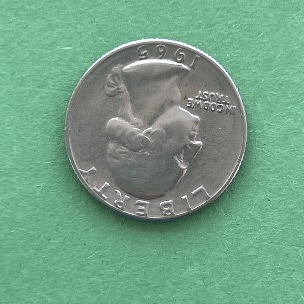 1965 Quarter No Error No Mint Mark