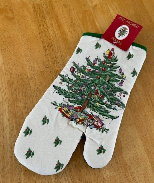 Spode Christmas Tree Oven Mitt NEW