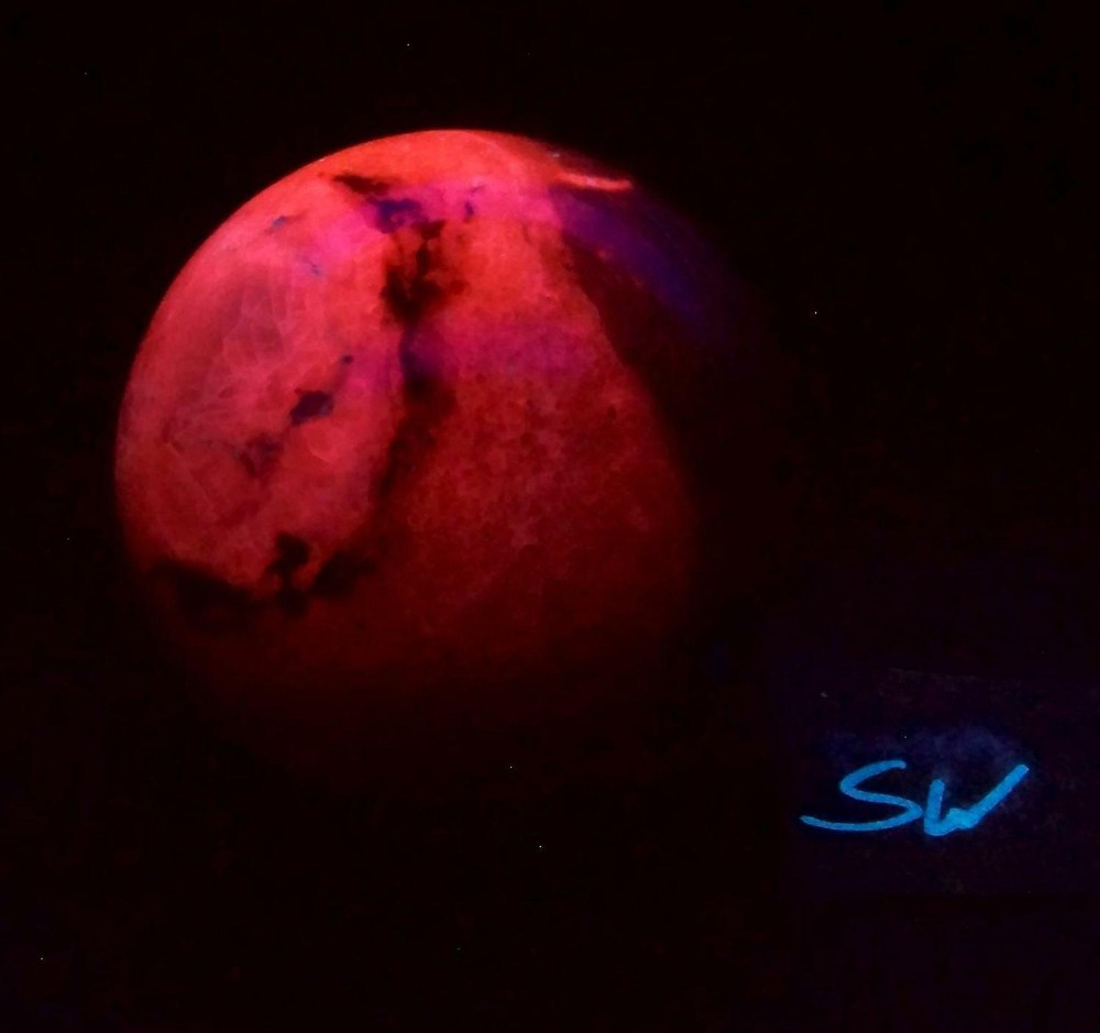 Fluorescent CA Calcite 70mm Sphere for Collection 5115