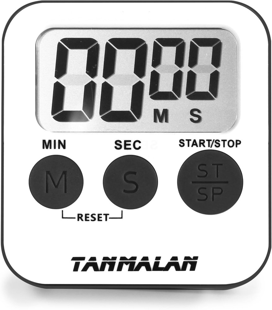 Compact Kitchen Timer with Magnetic Back - Ideal for Cooking & Teaching