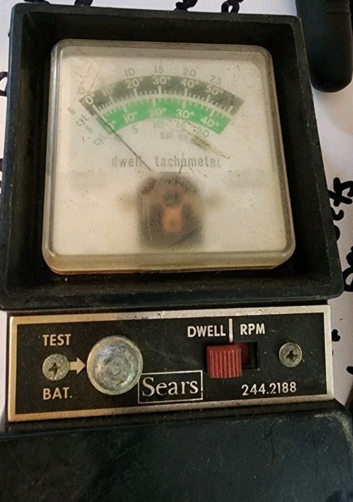 sears dwell tachometer vintage