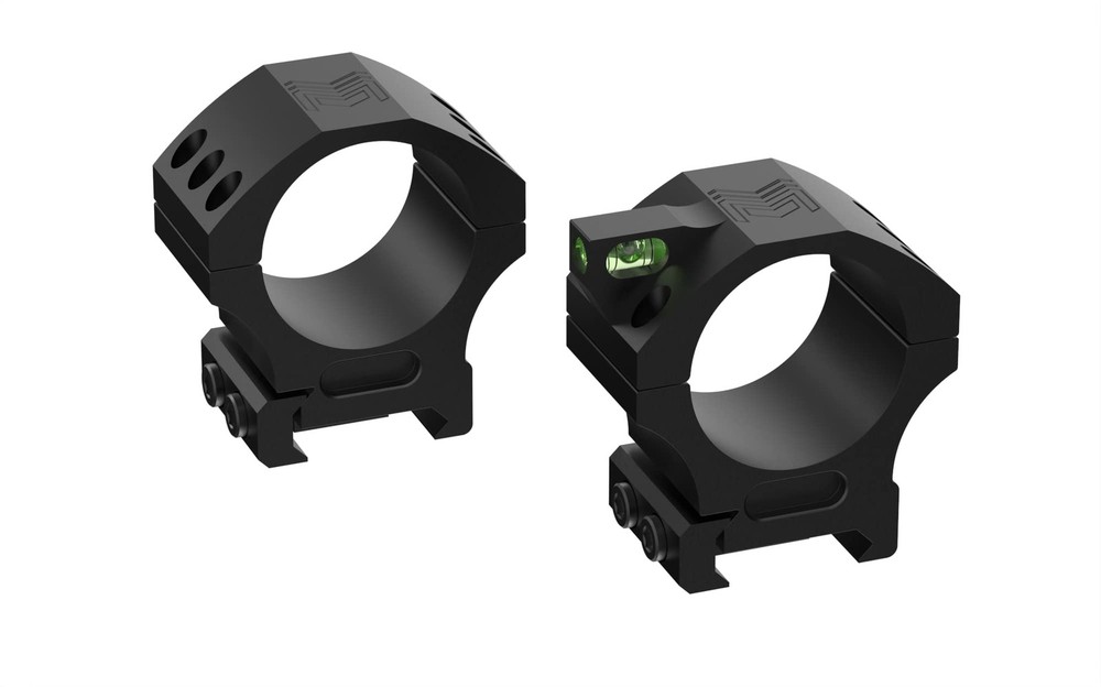 Monstrum Next Level Scope Rings with Integrated Bubble | Medium Profile