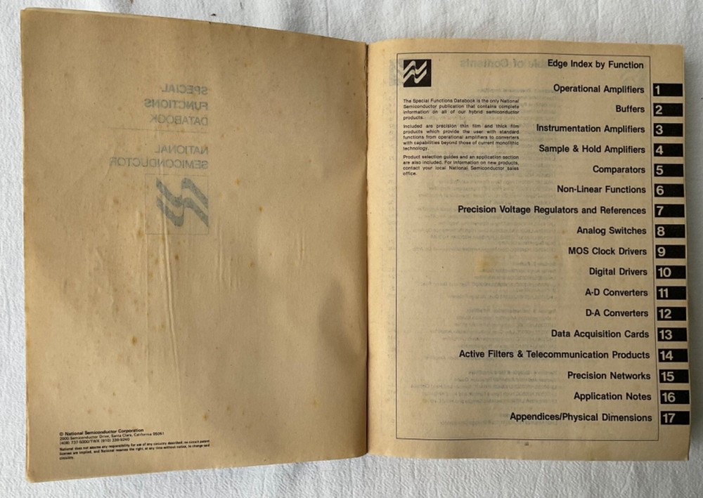 National Semiconductor Special Functions Databook 1979 Edition