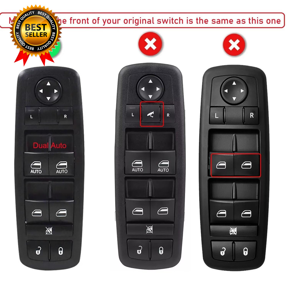 Master Power Window Control Switch Driver Side for 2011-2021 Jeep Grand Cherokee