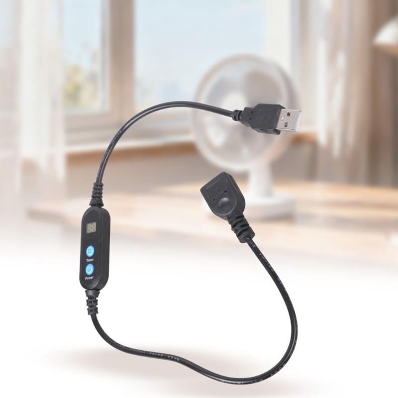 Time Presetable USB Timer Cord Energy Saving For Kitchen Appliances Use