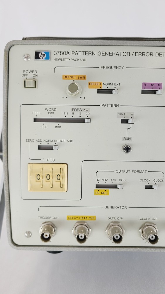 Hewlett Packard (HP) 3780A Pattern Generator / Error Detector