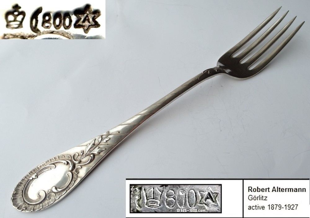 Set, Dining Fork + Spoon, Robert Altermann, 800 Silver E693