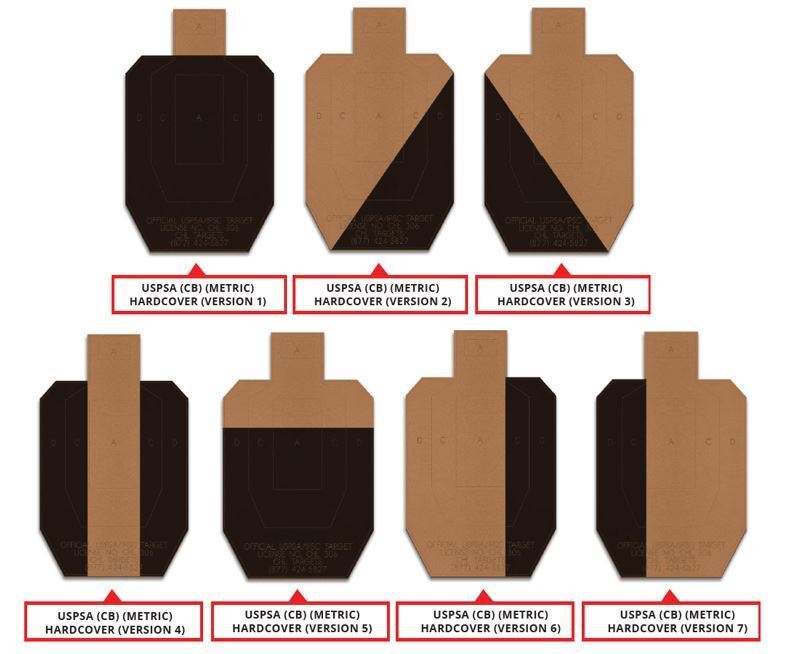 USPSA (Metric) Hardcover Target Sample Pack (100 Target Pack)